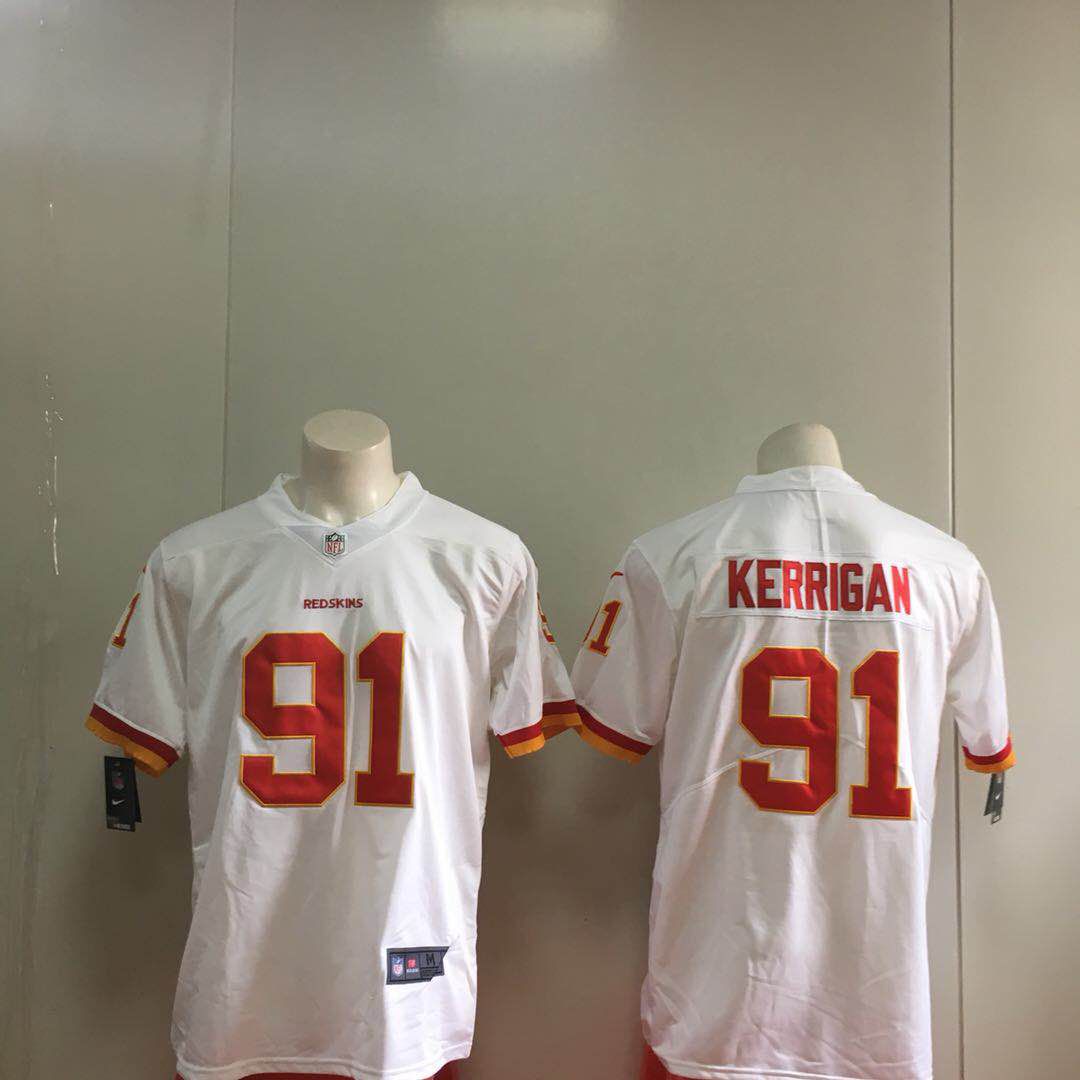 Men Washington Redskins #91 Kerrigan White Nike Vapor Untouchable Limited Playe NFL Jerseys->cleveland browns->NFL Jersey